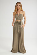 4TAILORS - The Breeze Wide Pants Khaki