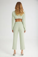 4TAILORS - The Melted IceCream Cropped Blazer Mint