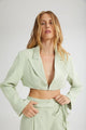 4TAILORS - The Melted IceCream Cropped Blazer Mint