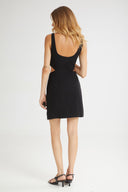 4TAILORS - The Melted IceCream Cut-Out Dress Black
