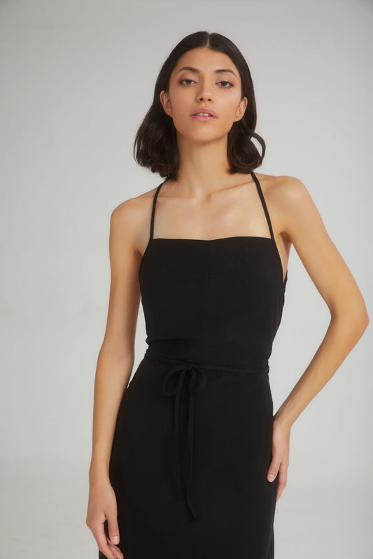 4TAILORS - The Melted IceCream Dress Black