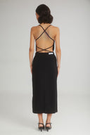 4TAILORS - The Melted IceCream Dress Black