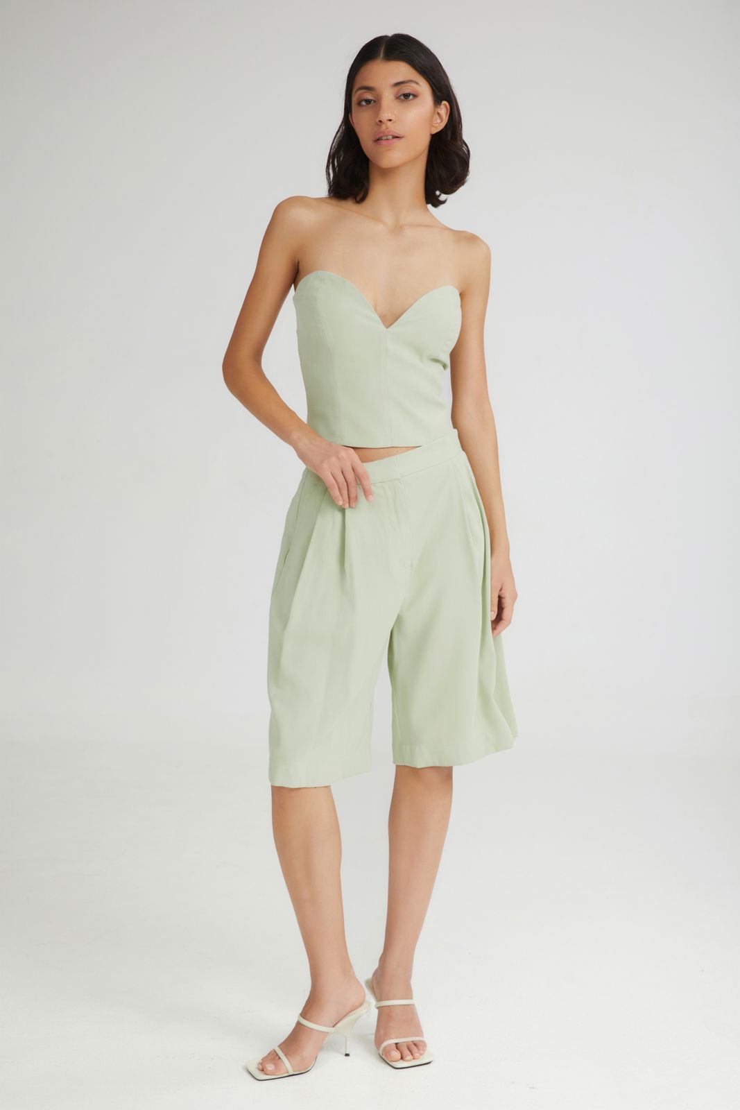 4TAILORS - The Melted IceCream Strapless Top Mint