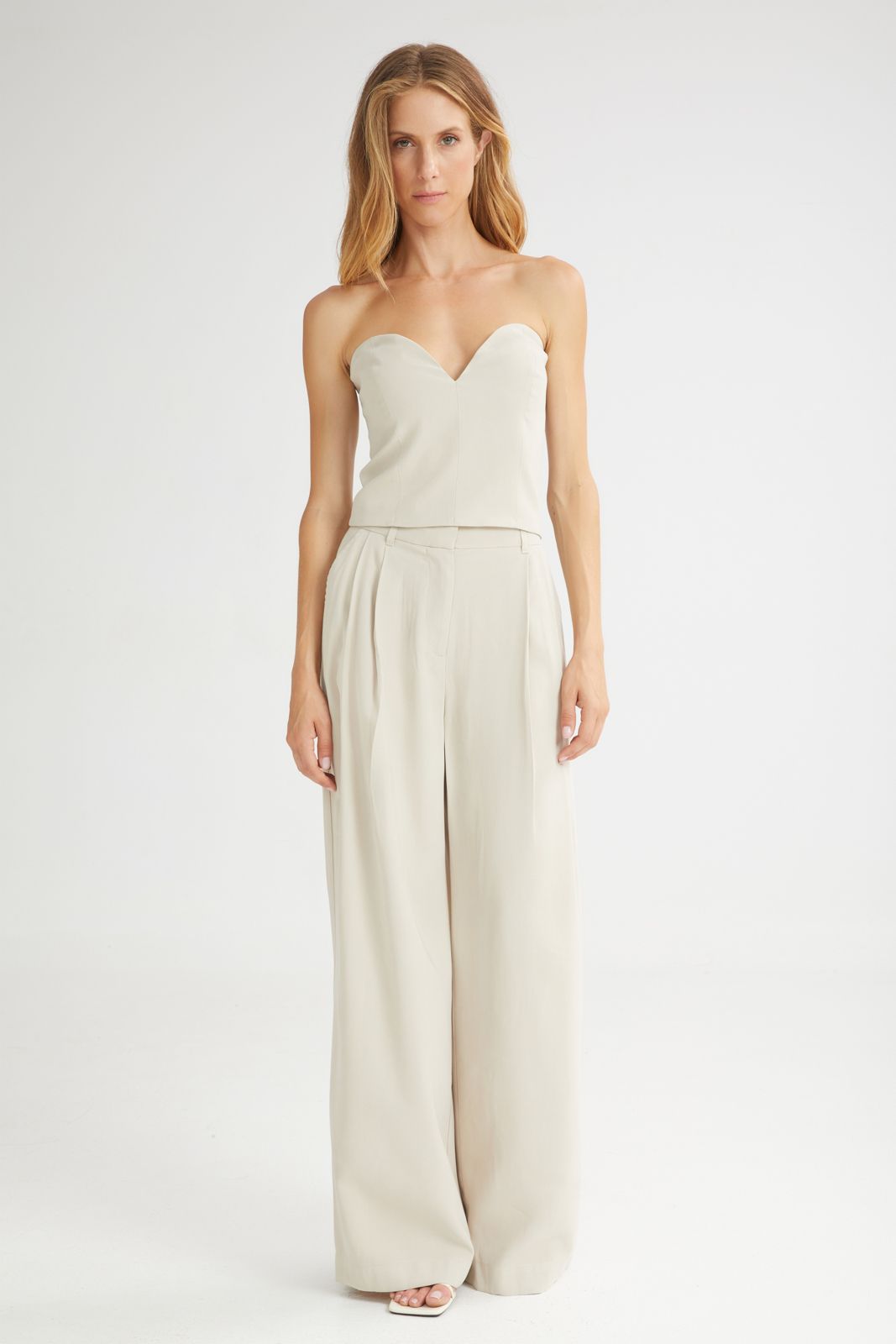 4TAILORS - The Melted IceCream Strapless Top Vanilla