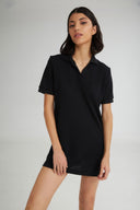 4TAILORS - The Popsicle Polo Dress Black