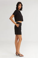 4TAILORS - The Popsicle Polo Top Black