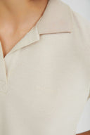4TAILORS - The Popsicle Polo Top Vanilla