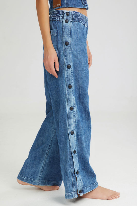 4TAILORS - The Soft Serve Wide Pants Denim