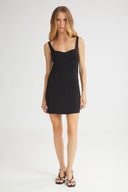 4TAILORS - The Sprinkles Mini Dress Black