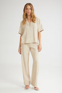 4TAILORS - The Sundae Wide Pants Beige
