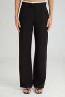 4TAILORS - The Sundae Wide Pants Black