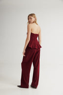 4TAILORS - Petal Top Bordeaux
