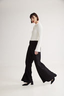 4TAILORS - Colyn Pleated Wide Pants Black