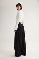 4TAILORS - Colyn Pleated Wide Pants Black