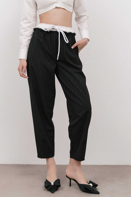 4TAILORS - The Sweet Heat Cropped Pants Black