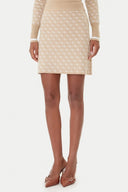 GUESS - Aubrey 4G Skirt Sweater Taupe