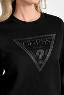 GUESS - Woven Fabric Sweatshirt Black