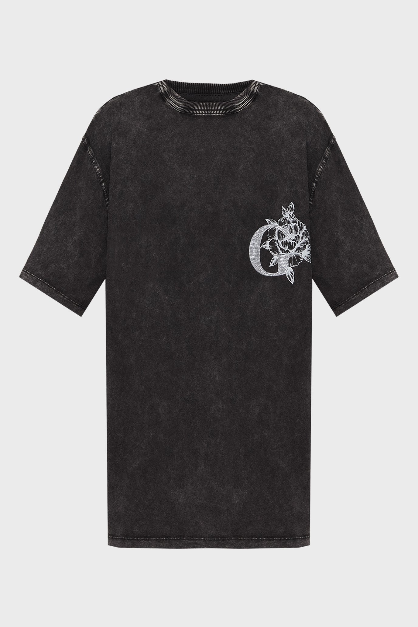 GUESS - G81 Flowers Tee Black