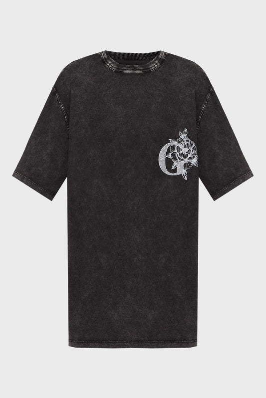 GUESS - G81 Flowers Tee Black